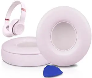 Earpads for Beats Solo 4 On-Ear Headphones - Cloud Pink | Do Not Fit Beats (Studio Over-Ear, Solo HD, Solo2, Solo3) Headphones Earpads for Beats Solo 4 On-Ear Headphones - Cloud Pink | Do Not Fit Beats (Studio Over-Ear, Solo HD, Solo2, Solo3) Headphones