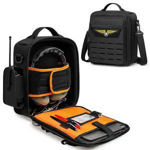 Pilot Headset Bag, Aviation Headset Case, Bag Only | Pilot Bag with Top handle and Detachable Shoulder Strap for Aviation Headset, Kneeboard, iPad and More, Patent Design Pilot Headset Bag, Aviation Headset Case, Bag Only | Pilot Bag with Top handle and Detachable Shoulder Strap for Aviation Headset, Kneeboard, iPad and More, Patent Design