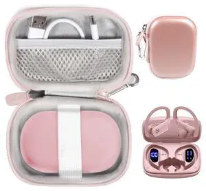 Case for bmani Earbudswith 48hrs Play Back Sport Earphones with LED Display Over-Ear Buds with Earhooks Built-in Mic Headset for Workout Black (Pink) Case for bmani Earbudswith 48hrs Play Back Sport Earphones with LED Display Over-Ear Buds with Earhooks Built-in Mic Headset for Workout Black (Pink)