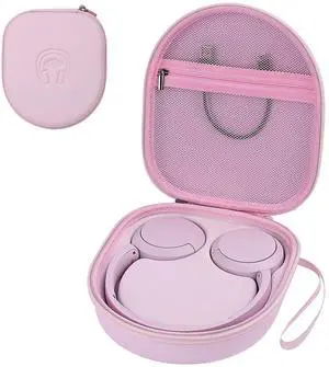 Hard Headphone Case for Sony WH-CH520 / JBL Tune Live 670NC, Pink | Protective Carring Storage Case for Over-Ear Headphones, with Handle Strap & Mesh Pocket Hard Headphone Case for Sony WH-CH520 / JBL Tune Live 670NC, Pink | Protective Carring Storage Case for Over-Ear Headphones, with Handle Strap & Mesh Pocket