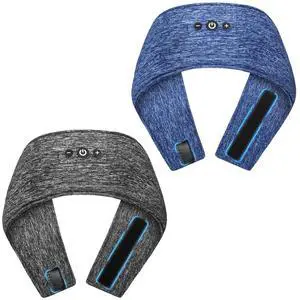 Adjustable Bluetooth Sleeping Headphones Headband for Men Women 2PCS | Hook-and-Loop, Thin Speakers, 14H Playtime, Earphones for Side Sleepers Running Workouts Sports Yoga Meditation - Blue&Gray Adjustable Bluetooth Sleeping Headphones Headband for Men Women 2PCS | Hook-and-Loop, Thin Speakers, 14H Playtime, Earphones for Side Sleepers Running Workouts Sports Yoga Meditation - Blue&Gray