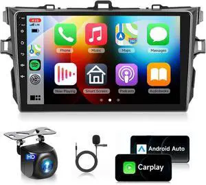 5G WiFi Head Unit for 2009-2013 Toyota Corolla Radio with Wireless Carplay | Android Auto Car Stereo with Backup Camera 9inch Touch Screen Built-in DSP EQ 5.0 Bluetooth GPS RDS FM Radio SWC 4Core 64G 5G WiFi Head Unit for 2009-2013 Toyota Corolla Radio with Wireless Carplay | Android Auto Car Stereo with Backup Camera 9inch Touch Screen Built-in DSP EQ 5.0 Bluetooth GPS RDS FM Radio SWC 4Core 64G
