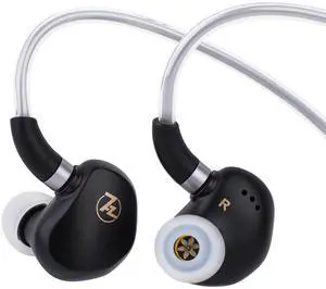7HZ G1 10mm DLC Diaphragm Dynamic Driver Wired Gaming IEM Earphone | with Mild V-shaped Tuning, Detachable OFC Silver-Plated Cable for Musician Audiophile, 3.5mm w/ Mic, White 7HZ G1 10mm DLC Diaphragm Dynamic Driver Wired Gaming IEM Earphone | with Mild V-shaped Tuning, Detachable OFC Silver-Plated Cable for Musician Audiophile, 3.5mm w/ Mic, White