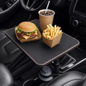 Wood Car Desk for Laptop, 360° Rotating Car Tray Table, Foldable Wooden Car Food Tray and Steering Wheel Desk, Compatible with Tesla Model Y/3/S, Ford F150 and Most Vehicles Wood Car Desk for Laptop, 360° Rotating Car Tray Table, Foldable Wooden Car Food Tray and Steering Wheel Desk, Compatible with Tesla Model Y/3/S, Ford F150 and Most Vehicles