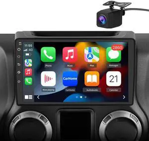 10" Radio Upgrade for Jeep Wrangler JK 2007-2018 Dodge Ram 1500 Compass Grand Cherokee,Android 13 2GB+32GB with Backup Camera CarPlay/Android Auto FM AM WiFi 10" Radio Upgrade for Jeep Wrangler JK 2007-2018 Dodge Ram 1500 Compass Grand Cherokee,Android 13 2GB+32GB with Backup Camera CarPlay/Android Auto FM AM WiFi