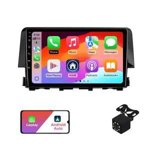 2+32G Android 12 Double Din Car Stereo for Honda Civic 2016-2020 with 9 Inch Touchscreen Radio Built-in Wireless Carplay/Android Auto/GPS/Bluetooth/FM/AUX-in/Steering Wheel Controls/Backup Camera 2+32G Android 12 Double Din Car Stereo for Honda Civic 2016-2020 with 9 Inch Touchscreen Radio Built-in Wireless Carplay/Android Auto/GPS/Bluetooth/FM/AUX-in/Steering Wheel Controls/Backup Camera