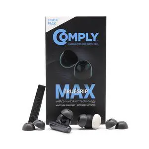 TW-700-B TrueGrip MAX Memory Foam Ear Tips | For Google Pixel Buds Pro 2, Soundcore Liberty 4 NC & More, Ultimate Comfort, Noise Isolation, Black, Large (3 Pairs) TW-700-B TrueGrip MAX Memory Foam Ear Tips | For Google Pixel Buds Pro 2, Soundcore Liberty 4 NC & More, Ultimate Comfort, Noise Isolation, Black, Large (3 Pairs)