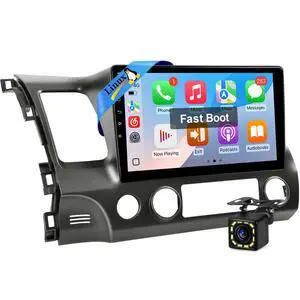 Linux Car Stereo for Honda Civic 2006 to 2011 Radio | 10.1'' IPS Screen Fast Boot Radio for Civic Car Play with Wireless Carplay Android Auto SWC FM Bluetooth Backup Camera Linux Car Stereo for Honda Civic 2006 to 2011 Radio | 10.1'' IPS Screen Fast Boot Radio for Civic Car Play with Wireless Carplay Android Auto SWC FM Bluetooth Backup Camera