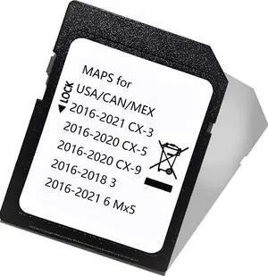 Latest Navigation SD Card, Compatible with:(2016-21)-Cx3. (2016-20)-Cx5. (2016-20)-Cx9. (2016-22)-Mx5. (2016-18)-3. (2016-22)-6 Latest Navigation SD Card, Compatible with:(2016-21)-Cx3. (2016-20)-Cx5. (2016-20)-Cx9. (2016-22)-Mx5. (2016-18)-3. (2016-22)-6