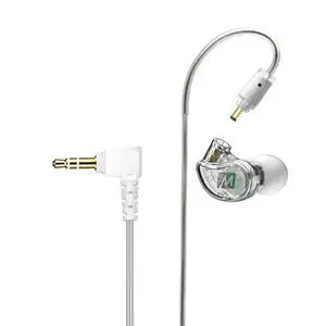 M6 Single-Side Earbud, Right Side, 15" Cable, 3.5 mm Plug (Clear) | Extra-Short Cable, For 2-Way Radios, Speaker Mics & PTT Systems, One Wired Earphone, Moldable Earhook & Stereo-to-Mono M6 Single-Side Earbud, Right Side, 15" Cable, 3.5 mm Plug (Clear) | Extra-Short Cable, For 2-Way Radios, Speaker Mics & PTT Systems, One Wired Earphone, Moldable Earhook & Stereo-to-Mono