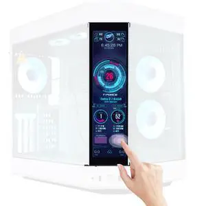 12.6 Inch IPS LCD Touch Screen Monitor FHD 1920x515 Display, Fit for Hyte Y60 PC Case CPU GPU Secondary Monitor Panel, Built-in Dual Speakers, Plug & Play,with up to 10-Points of Multi-Touch 12.6 Inch IPS LCD Touch Screen Monitor FHD 1920x515 Display, Fit for Hyte Y60 PC Case CPU GPU Secondary Monitor Panel, Built-in Dual Speakers, Plug & Play,with up to 10-Points of Multi-Touch
