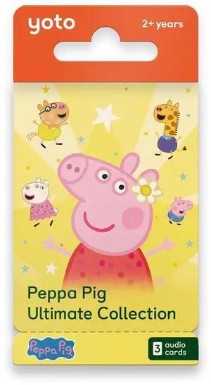Peppa Pig Ultimate Collection - 3 Kids Audio Cards for Use with Player & Mini Allin1 Audio Player, ScreenFree Listening with Fun Festive Music for Playtime Travel & Holiday Parties, Ages 2+ Peppa Pig Ultimate Collection - 3 Kids Audio Cards for Use with Player & Mini Allin1 Audio Player, ScreenFree Listening with Fun Festive Music for Playtime Travel & Holiday Parties, Ages 2+