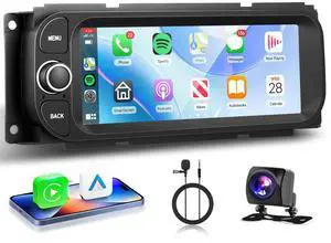 Radio for Dodge Ram 1500/2500/3500 2002-2006,Jeep Grand Cherokee 1999-2004 | Jeep Wrangler 2003-2006 Wireless CarPlay Android Auto 5G WiFi 6.86 IPS Touch Screen Android Car Stereo Radio for Dodge Ram 1500/2500/3500 2002-2006,Jeep Grand Cherokee 1999-2004 | Jeep Wrangler 2003-2006 Wireless CarPlay Android Auto 5G WiFi 6.86 IPS Touch Screen Android Car Stereo