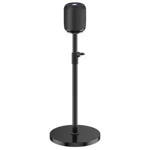 Height Adjustable Speaker Stand for Homepod 1 and Homepod 2 Stand Built-in Cable Management - Heavy-Duty Floor Speaker Stands for HomePod 1st and 2nd Generation Speakers Easy to Install, Black Height Adjustable Speaker Stand for Homepod 1 and Homepod 2 Stand Built-in Cable Management - Heavy-Duty Floor Speaker Stands for HomePod 1st and 2nd Generation Speakers Easy to Install, Black
