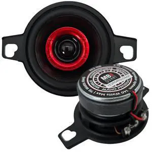 XK2-106 2.75-Inch Coaxial 2-Way Speaker, 140W Max, 4 Ohms, Black Aluminum Dome Tweeter for Car Audio and Powersports (2 Speakers) XK2-106 2.75-Inch Coaxial 2-Way Speaker, 140W Max, 4 Ohms, Black Aluminum Dome Tweeter for Car Audio and Powersports (2 Speakers)