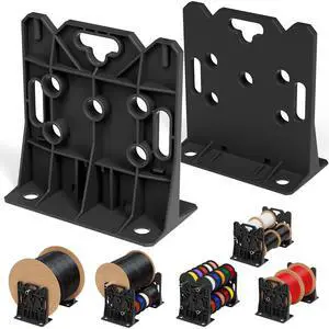 Wire Spool Rack Electrical Wire Dispenser, Cable Reel Caddy-1 Pair | Fits up to 34" Reels, 330 LBS Load Capacity, Multi-purpose, Free-Standing, Portable, Weather-Resistant Wire Spool Rack Electrical Wire Dispenser, Cable Reel Caddy-1 Pair | Fits up to 34" Reels, 330 LBS Load Capacity, Multi-purpose, Free-Standing, Portable, Weather-Resistant