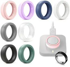 Ring Cover Compatible with Oura Ring 5, 8 Pack Silicone Protector(S) Ring Cover Compatible with Oura Ring 5, 8 Pack Silicone Protector(S)