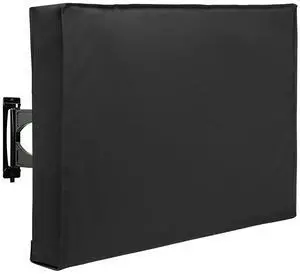 Outdoor TV Cover Waterproof and Weatherproof, TV Screen Protector for 38-40 inch TV, Fits Most TV Mounts and Stands, with Built-in Remote Pocket for Outside LED LCD Flat Screen TVs, Black Outdoor TV Cover Waterproof and Weatherproof, TV Screen Protector for 38-40 inch TV, Fits Most TV Mounts and Stands, with Built-in Remote Pocket for Outside LED LCD Flat Screen TVs, Black