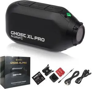 Drift Ghost XL Pro 4K Action Camera for Motorcycle Helmet, Waterproof Action Camera with Image Stabilization, Rotating Lens, Dash Cam Mode, Motorcycle Camera, Bike Camera, Long Battery Life Drift Ghost XL Pro 4K Action Camera for Motorcycle Helmet, Waterproof Action Camera with Image Stabilization, Rotating Lens, Dash Cam Mode, Motorcycle Camera, Bike Camera, Long Battery Life