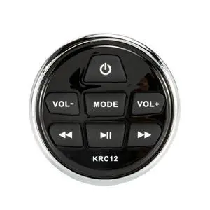 46KRC12 Marine Remote Control Commander for The KMC2, KMC3, KMC4 & KMC5 | Wired boat radio commander, helm or dash mount audio adjustment, works with KMC media centers, easy plug-in install 46KRC12 Marine Remote Control Commander for The KMC2, KMC3, KMC4 & KMC5 | Wired boat radio commander, helm or dash mount audio adjustment, works with KMC media centers, easy plug-in install