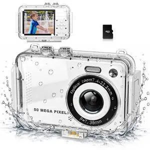 Kids Camera with Waterproof Case, 4K Vlogging Digital Camera | 16X Zoom Autofocus, 50MP Underwater Toddler Camera for Travel, Swimming, Outdoor, Birthday Gifts for 5-16 Year Old Boys Girls Kids Camera with Waterproof Case, 4K Vlogging Digital Camera | 16X Zoom Autofocus, 50MP Underwater Toddler Camera for Travel, Swimming, Outdoor, Birthday Gifts for 5-16 Year Old Boys Girls