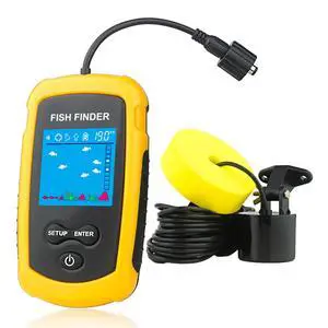 Portable Wired Fish Finder Ice Kayak Fishing Gear Water Depth Finder Handheld Fishfinder LCD Display Sonar Transducer Portable Wired Fish Finder Ice Kayak Fishing Gear Water Depth Finder Handheld Fishfinder LCD Display Sonar Transducer