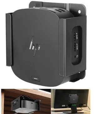Metal VESA Mount and Under Desk Mount for HP USB-C Dock G5 Wall Mount,Designed for Docking Station Mounting Holder Compatible with HP USB-C Dock G5, (Black Holder Only) Metal VESA Mount and Under Desk Mount for HP USB-C Dock G5 Wall Mount,Designed for Docking Station Mounting Holder Compatible with HP USB-C Dock G5, (Black Holder Only)