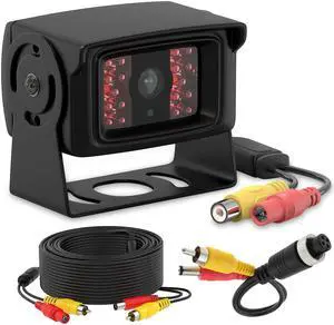 Heavy Duty Truck RCA Backup Camera with Night Vision, IP68 Waterproof & CCD Sensor - Rear View Camera for RV, Trailer, Bus, Van, Excavator - Includes RCA (CVBS) Cable Heavy Duty Truck RCA Backup Camera with Night Vision, IP68 Waterproof & CCD Sensor - Rear View Camera for RV, Trailer, Bus, Van, Excavator - Includes RCA (CVBS) Cable