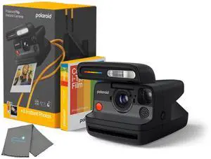 Flip Instant Camera + Color Film Bundle (8 Photos Included) - Black - Hyperfocal 4-Lens System, Sonar Autofocus, and Scene Analysis, Bluetooth Companion App, with Lens Cleaning Cloth Flip Instant Camera + Color Film Bundle (8 Photos Included) - Black - Hyperfocal 4-Lens System, Sonar Autofocus, and Scene Analysis, Bluetooth Companion App, with Lens Cleaning Cloth