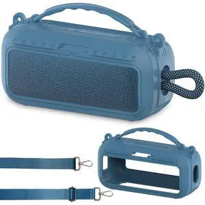 Silicone Cover Case for Bose SoundLink Plus Portable Speaker | Protective Soft Silicone Case with Carrying Handle and Shoulder Strap (Blue Dusk) Silicone Cover Case for Bose SoundLink Plus Portable Speaker | Protective Soft Silicone Case with Carrying Handle and Shoulder Strap (Blue Dusk)