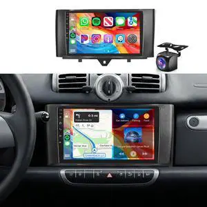 5Ghz WiFi Car Radio Stereo for Mercedes Benz Smart Fortwo 2011-2015, 9" Touch Screen/Android 15/Wireless CarPlay/Android Auto/DSP EQ/GPS Navigation/Bluetooth/FM/RDS/SWC/HD Backup Camera 2+64G 5Ghz WiFi Car Radio Stereo for Mercedes Benz Smart Fortwo 2011-2015, 9" Touch Screen/Android 15/Wireless CarPlay/Android Auto/DSP EQ/GPS Navigation/Bluetooth/FM/RDS/SWC/HD Backup Camera 2+64G
