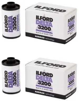Delta 3200 Professional Black and White Print Film | 36 Exposures (Pack of 2) Delta 3200 Professional Black and White Print Film | 36 Exposures (Pack of 2)