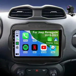 5GWiFi Upgrade Car Radio for Jeep Renegade 2015 2016 2017 2018 2019 2020 2021 2022 2023, 9inch Touch Screen Car Stereo receivers Wireless Carplay Android Auto GPS Navigation Bluetooth FM Backup 5GWiFi Upgrade Car Radio for Jeep Renegade 2015 2016 2017 2018 2019 2020 2021 2022 2023, 9inch Touch Screen Car Stereo receivers Wireless Carplay Android Auto GPS Navigation Bluetooth FM Backup