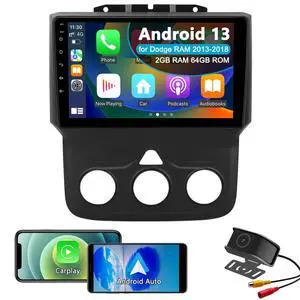 Car Radio for Dodge RAM 1500 2500 3500 2013-2018, CarPlay & Android Auto Car Radio for Dodge RAM 1500 2500 3500 2013-2018, CarPlay & Android Auto