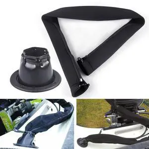 48-Inch Zippered Rigging Sleeve with Marine Cable Boot Diameter 4 2/5" with Cable Tie Universal Fit for Yacht Cable Management Kit 48-Inch Zippered Rigging Sleeve with Marine Cable Boot Diameter 4 2/5" with Cable Tie Universal Fit for Yacht Cable Management Kit