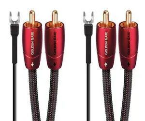 Golden Gate Turntable RCA > RCA Turntable Cable + Ground Wire - 1.5M Golden Gate Turntable RCA > RCA Turntable Cable + Ground Wire - 1.5M