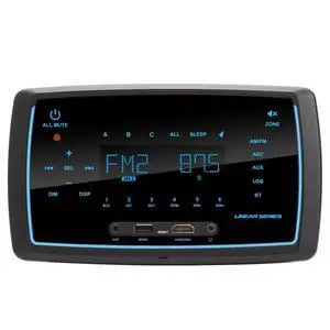 RV Stereo Receiver Touch Screen with AM/FM/AUX/USB/BT & 3-Zone Control RV Stereo Receiver Touch Screen with AM/FM/AUX/USB/BT & 3-Zone Control