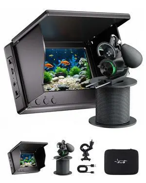 Fishing Camera with Infrared Night Vision Light,220° Wide Angle Monitoring of FishPortable Fish Finder with 100ft Cable, 4.3 Inch LCD and Upgraded HD Lens for Ice Lake Boat Kayak Fishing Fishing Camera with Infrared Night Vision Light,220° Wide Angle Monitoring of FishPortable Fish Finder with 100ft Cable, 4.3 Inch LCD and Upgraded HD Lens for Ice Lake Boat Kayak Fishing