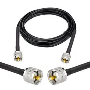 CB Coax Cable, RG8x Coaxial Cable 6ft UHF PL259 Male to Male Low Loss CB Antenna Cable 50 Ohm for HAM Radio, Antenna Analyzer, Dummy Load, SWR Meter CB Coax Cable, RG8x Coaxial Cable 6ft UHF PL259 Male to Male Low Loss CB Antenna Cable 50 Ohm for HAM Radio, Antenna Analyzer, Dummy Load, SWR Meter