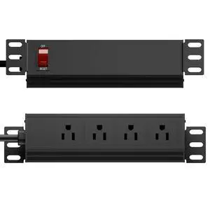 10 inch Rack PDU-1U (4 Rear Outlets),125V/15A 6ft Cable,Surge Protected | 1020J,15A Overload Switch,Rack Mount Power Distribution Unit for 10" Mini Server Rack Accessories,Network Cabinets/Rack/Self 10 inch Rack PDU-1U (4 Rear Outlets),125V/15A 6ft Cable,Surge Protected | 1020J,15A Overload Switch,Rack Mount Power Distribution Unit for 10" Mini Server Rack Accessories,Network Cabinets/Rack/Self