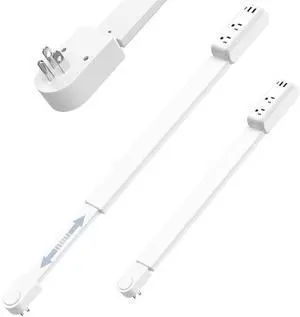 Extendable Electrical Outlet Extender Stick, 2 AC Outlets with USB-A & USB-C Ports, 22"-34" Adjustable Length, 180° Rotatable Wall Power Socket Expander for Nightstand, Sofa, Desk Hard-to-Reach Plugs Extendable Electrical Outlet Extender Stick, 2 AC Outlets with USB-A & USB-C Ports, 22"-34" Adjustable Length, 180° Rotatable Wall Power Socket Expander for Nightstand, Sofa, Desk Hard-to-Reach Plugs