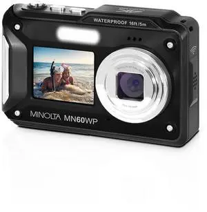 MN60WP 48MP 4K Waterproof Dual Screen WiFi Digital Camera (Black) | Capture sharp photos and video with intuitive controls for travel, family and everyday moments MN60WP 48MP 4K Waterproof Dual Screen WiFi Digital Camera (Black) | Capture sharp photos and video with intuitive controls for travel, family and everyday moments