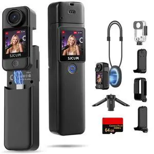 C300 Pocket Vlog Camera,4K Small Action Cam with Dual Touch Screens, 6-Axis Anti-Shake, 154° Wide-Angle Lens, Magnetic Wearable Body Cam, Waterproof for Underwater & Sports, Included Accessory C300 Pocket Vlog Camera,4K Small Action Cam with Dual Touch Screens, 6-Axis Anti-Shake, 154° Wide-Angle Lens, Magnetic Wearable Body Cam, Waterproof for Underwater & Sports, Included Accessory
