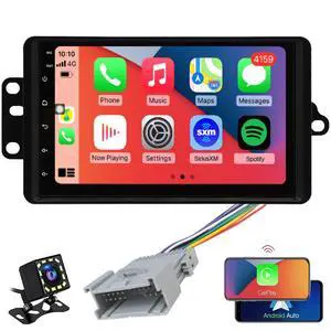 QLED Radio for Chevy Chevrolet Silverado SSR Tahoe 2003-2006,GMC Siera Yukon 2003-2006,Hummer H2 2003-2007,CarPlay Android Auto Ready,Steering Wheel Control,Free Back Camera QLED Radio for Chevy Chevrolet Silverado SSR Tahoe 2003-2006,GMC Siera Yukon 2003-2006,Hummer H2 2003-2007,CarPlay Android Auto Ready,Steering Wheel Control,Free Back Camera
