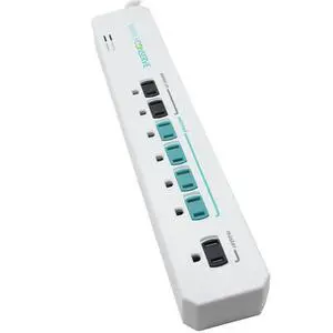 Advanced Power Strip SC73T1, Surge Protector with Multiple Outlets, White Extension Cord for Electronics, Energy Saver Device with Child Protective Covers Advanced Power Strip SC73T1, Surge Protector with Multiple Outlets, White Extension Cord for Electronics, Energy Saver Device with Child Protective Covers