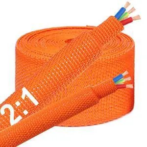 20 FT 1/2 inch 2:1 Heat Shrinkable Braided Sleeving Heat Shrink Sleeve Abrasion Protection Flexibility Wiring Harness Cable Sheath 20 FT 1/2 inch 2:1 Heat Shrinkable Braided Sleeving Heat Shrink Sleeve Abrasion Protection Flexibility Wiring Harness Cable Sheath