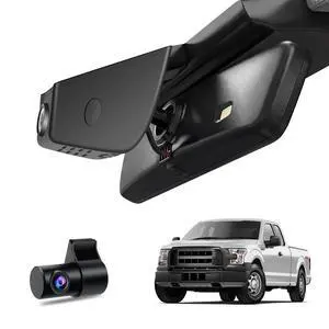 4K+1080P Dual Dashcams for Ford F150 2018-2026 F250/F350/F450 2020-2026 | Integrated OEM Look Dashcam with 128GB Card,App&WiFi,Loop Recording,Built-in G-sensor,Collision Detection,24H Parking Monitor 4K+1080P Dual Dashcams for Ford F150 2018-2026 F250/F350/F450 2020-2026 | Integrated OEM Look Dashcam with 128GB Card,App&WiFi,Loop Recording,Built-in G-sensor,Collision Detection,24H Parking Monitor