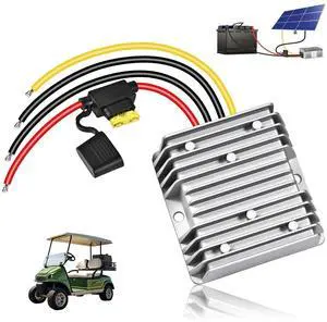 36V 48V to 12V Converter 20A 240W DC-DC Step Down, 48V to 12V Converter Golf Cart Voltage Regulator with Fuse Professional Waterproof Voltage Reducer for Golf Cart Club Car LED Lights 36V 48V to 12V Converter 20A 240W DC-DC Step Down, 48V to 12V Converter Golf Cart Voltage Regulator with Fuse Professional Waterproof Voltage Reducer for Golf Cart Club Car LED Lights
