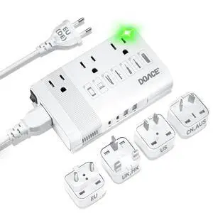 350W Voltage Converter US to Europe for Hair Straightener Curler CPAP | 220V to 110V Converter for European Travel, 7 in 1 Power Converter Adapter Combo with 3 AC & 2 PD & 2 USB Fast Chargers 350W Voltage Converter US to Europe for Hair Straightener Curler CPAP | 220V to 110V Converter for European Travel, 7 in 1 Power Converter Adapter Combo with 3 AC & 2 PD & 2 USB Fast Chargers