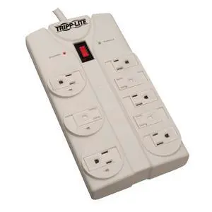 Eaton TLP825 8 Outlet Surge Protector Power Strip, Extra Long 25ft Extension Cord Flat Wall Plug, 1440 Joules, 15A Circuit Breaker, Manufacturer's 75,000 Insurance Eaton TLP825 8 Outlet Surge Protector Power Strip, Extra Long 25ft Extension Cord Flat Wall Plug, 1440 Joules, 15A Circuit Breaker, Manufacturer's 75,000 Insurance